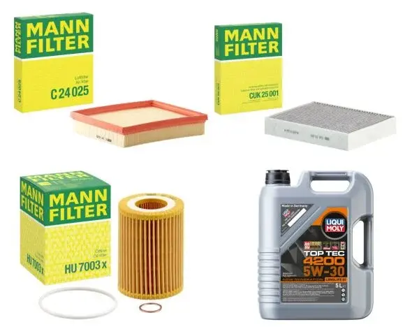 Bmw F30 320i Periyodik Bakım Filtre Seti Mann Marka Liqui Moly Toptec 4200 5 Litre Motor Yağlı
