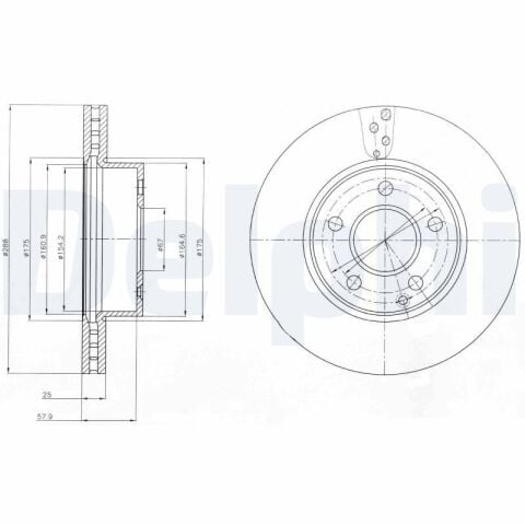 DELPHI BG4227C | Disk On 08-C-Seri (C180) | 1 Adet