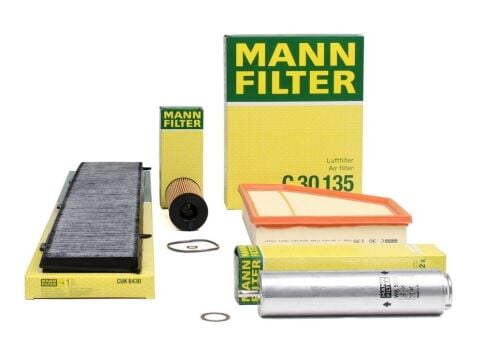 Bmw E90 320d 2010 Sonrası 177 HP Periyodik Bakım Filtre Set Mann Marka