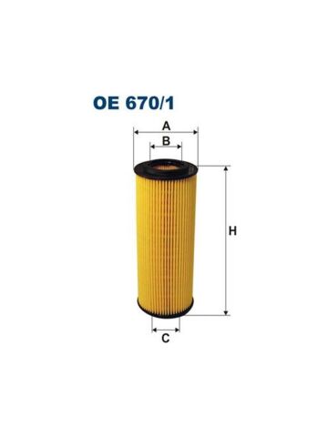 FILTRON OE670-1 | Yağ Filtresi BMW E87 E46 E90 E60 E65 X3 E83