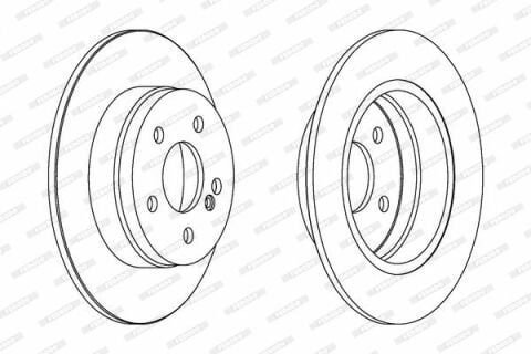 FERODO DDF1689C | Disk Arka 07-14 C-Seri (W204) | 1 Adet