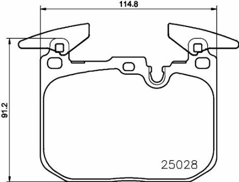 HELLA PAGİD 8DB355021-271 | Fren Balatası Ön (BMW F20-F22-F23-F30-F34-F32-F33-F36)