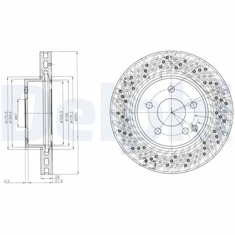 DELPHI BG4142C | Disk On 07-C-Seri 180-200 Kaplamalı | 1 Adet