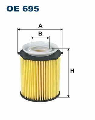 FILTRON OE695 | Yağ Filtresi 13-A-Seri (A180-A250) C-Seri (C180-C200) E-Seri (E200-E250)
