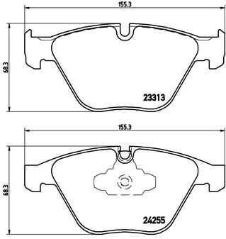 BREMBO P06055 | Fren Balatası (BMW E90-E91-E92-E93 On)