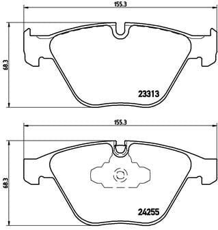 BREMBO P06055 | Fren Balatası (BMW E90-E91-E92-E93 On)