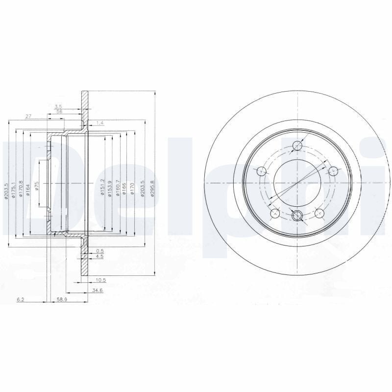 DELPHI BG3960 | Disk Arka 06-3S-E90 07-1S-E81-E87 | ADET FİYATI