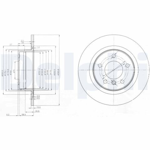 DELPHI BG3960 | Disk Arka 06-3S-E90 07-1S-E81-E87 | ADET FİYATI