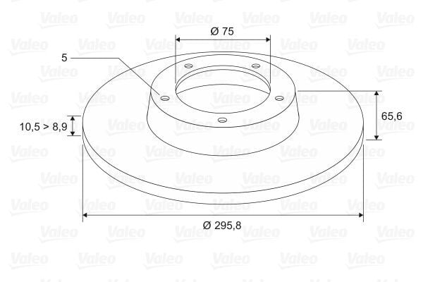 VALEO 197344 | Disk BMW Sérıe 1 (E81 / E82 / E88) (1 / 2007 -) / BMW Sérıe 1 (E87) (9 / 2004-2Fren Bınek (Ithal) | ADET FİYATI