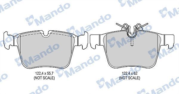 MANDO MBF015687 | Fren Balata Arka 14-C-Seri (C180-C220-C250-C300)