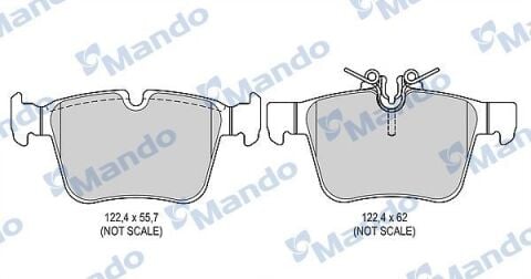 MANDO MBF015687 | Fren Balata Arka 14-C-Seri (C180-C220-C250-C300)