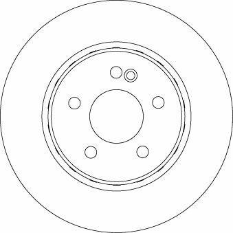 TRW DF6646S | Disk Arka (Ad) 15-C-Seri (W205-A205-C205-S205) Kaplamalı Kutu Tek Fıyat | 1 Adet