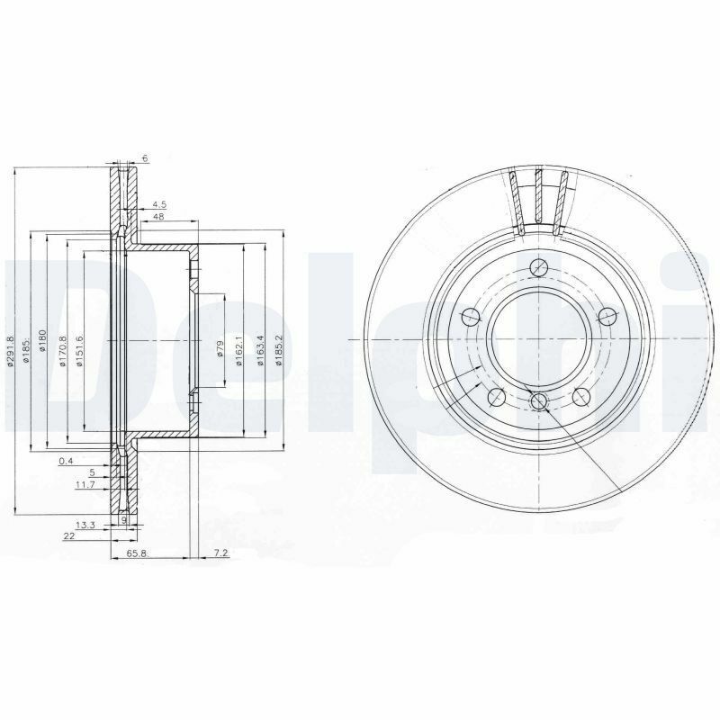 DELPHI BG3900C | Disk On 06-BMW 3S-E90 1S-E81-E87 | 1 Adet