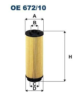 FILTRON OE672-10 | Yağ Filtresi 16-1-Seri (F20-F21) 3-Seri (F30-F31-F34-F80) X3-X4-X5