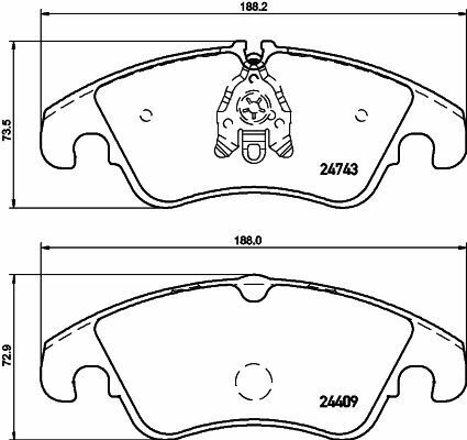 HELLA PAGİD 8DB355013-751 | Ön Fren Balatası Audi A4 A5 A6 Q5