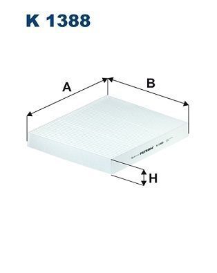 FILTRON K1388 | Kabin Filtresi (VW Volkswagen Polo VI 17-/ Seat Arona-Ibiza 17-/ Audi A1 2010-18)
