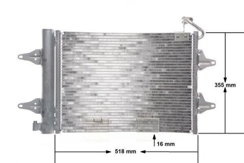 MAHLE AC359000S | Klima Radyatörü (Kondenser) 02-09 Polo