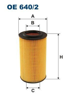 FILTRON OE640-2 | Yağ Filtresi E.S W210-1 C.S W202-3-4 M.S W163-4