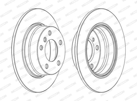 FERODO DDF1303C | ARKA FREN DİSKİ BMW E81 E87 N43 N45 N46 M47 05>11