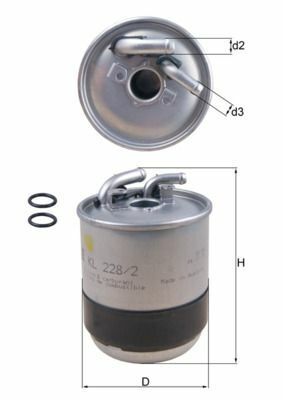 MAHLE KL228-2D | Mazot Filtresi A-Serisi (W169) 04-12A 200 CDI (169.308, 169.008) A 160 CDI (169.006, 169.306) A 180 CDI (169.007, 169.307) A 200 CDI (169.008, 169.308) B-Serisi Sports Tourer (W245) 05-11B 180 CDI (245.207) B 200 CDI (245.208) CLK (C209)