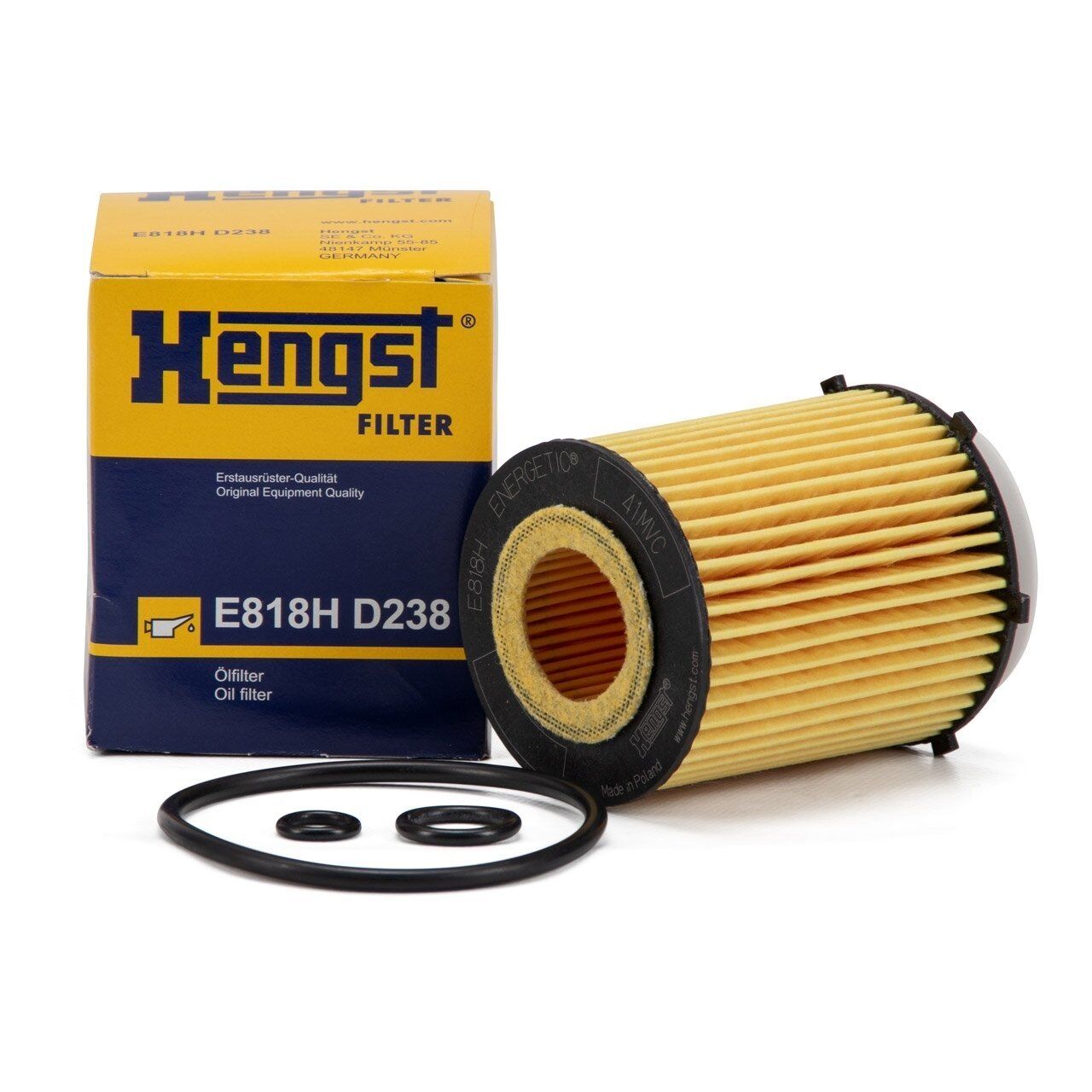 HENGST E818HD238 | MercedesW205 Kasa C180 Yağ Filtresi