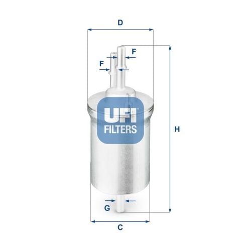 UFI 31.840.00 | Benzin Filtresi 04-Golf.IV.V-Jetta 1.4-1.6-2.0Fsi 6.4 Bar**Oe**