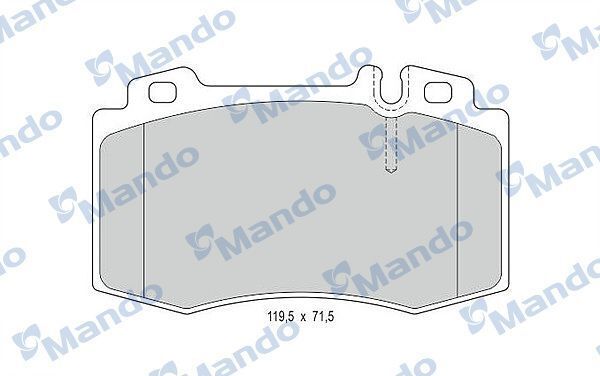 MANDO MBF015668 | Fren Balata Ön 01-07 C-Seri (W203) E-Seri (W211)