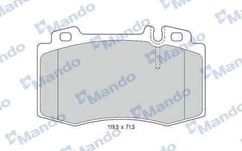 MANDO MBF015668 | Fren Balata Ön 01-07 C-Seri (W203) E-Seri (W211)