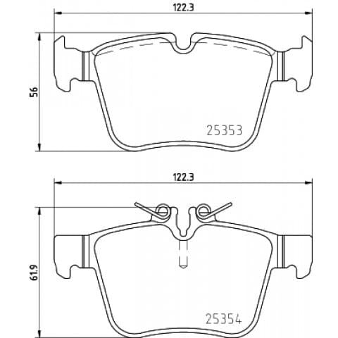 FTE 9005087 | Fren Balatası Arka C-Class W205 14-S205 14-C205 15-A205 16 -