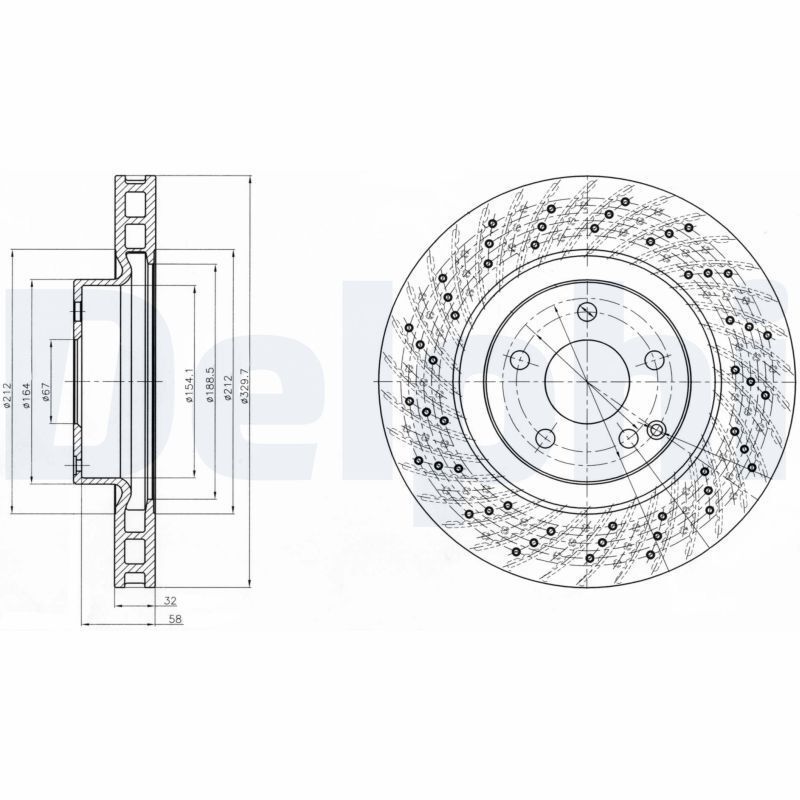 DELPHI BG3883 | Disk On 05-E-Seri (W211) Spor Paketı Olan | 1 Adet