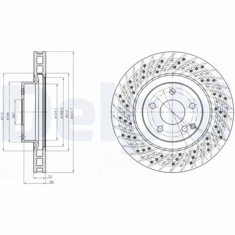DELPHI BG3883 | Disk On 05-E-Seri (W211) Spor Paketı Olan | 1 Adet