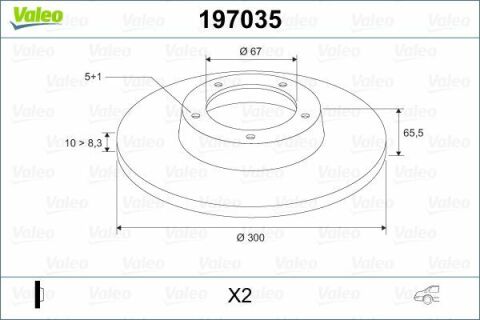 VALEO 197035 | Fren Diski Arka C218 14-17 W211 02-08 S211 03-09 W212 09-15 S212 09-16