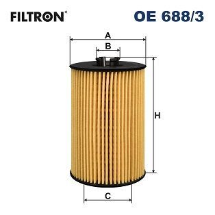 FILTRON OE688-3 | Yağ Filtresi 13-Golf.VII-Passat-A3-Leon 1.6Tdi-2.0Tdi