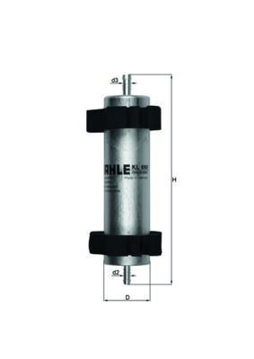MAHLE KL660 | Mazot Filtresi Q5 08-2.0 TDI 3.0 TDI