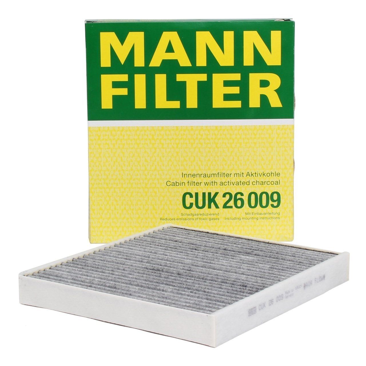 MANN CUK26009 | Seat Leon 2013 Model Sonrası Karbonlu Polen Filtresi