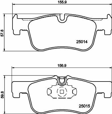 HELLA PAGİD 8DB355020-201 | Fren Balatası (BMW F20-F22-F23 On)