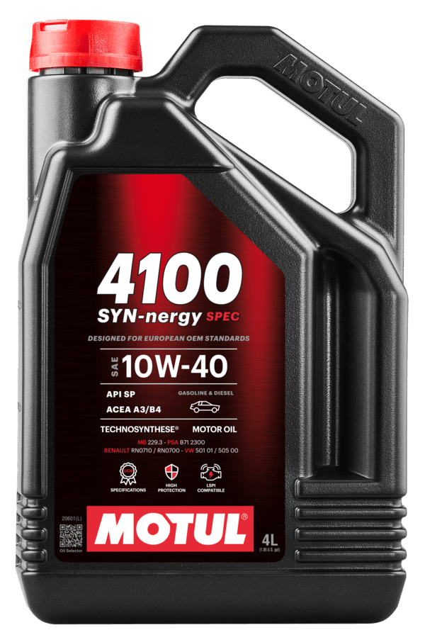 Motul 4100 Syn-Nergy Spec 10W-40 4 Lt Motor Yağı