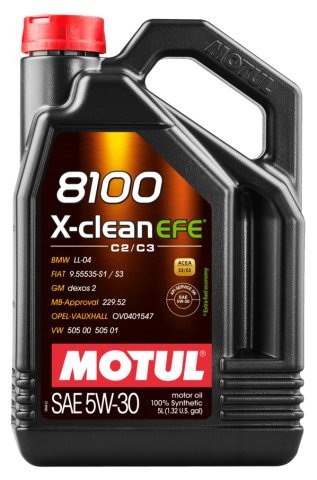 Motul 8100 X-Clean Efe 5W-30 5 Lt Motor Yağı