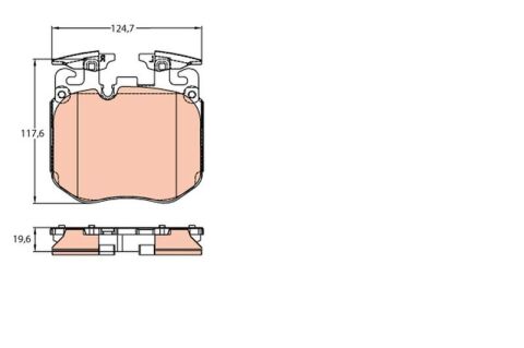 TRW GDB2147 | Fren Balata Ön 19-3-Seri (G20-G80) 5-Seri (G30-F90) 7-Seri (G11-G12) X5-X6-X7