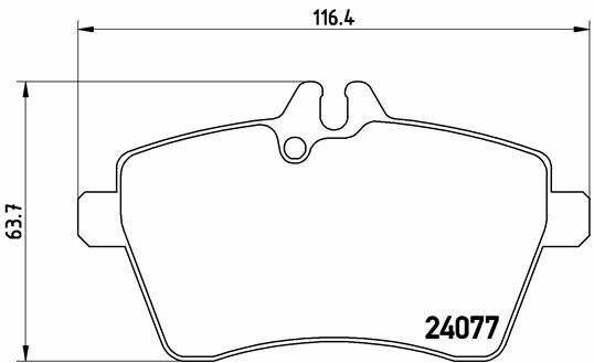 BREMBO P50056 | Fren Balatası 169 / 245 Ön
