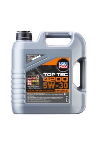 Liqui Moly 5W30 Motor Yağı Tam Sentetik Top Tec 4200 4 Lt (3715)