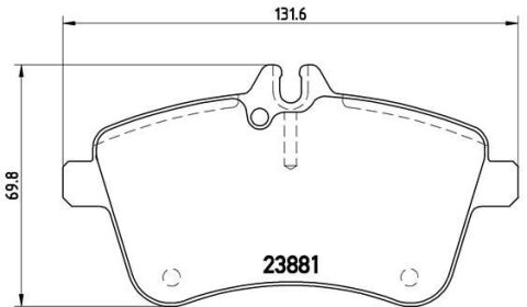 BREMBO P50057 | Fren Balatası (Mercedes W169-245 On Dıesel)