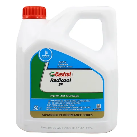 Castrol Radicool Sf Konsantre Antifriz 3 Lt Kırmızı Antifriz