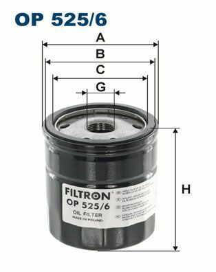 FILTRON OP525-6 | Yağ Filtresi 10-Transporter.T6 2.0 TDI *Caaa-Caab*
