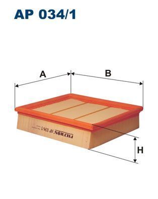 FILTRON AP034-1 | Hava Filtresi 05-12 A-Seri (W169) B-Seri (W245)