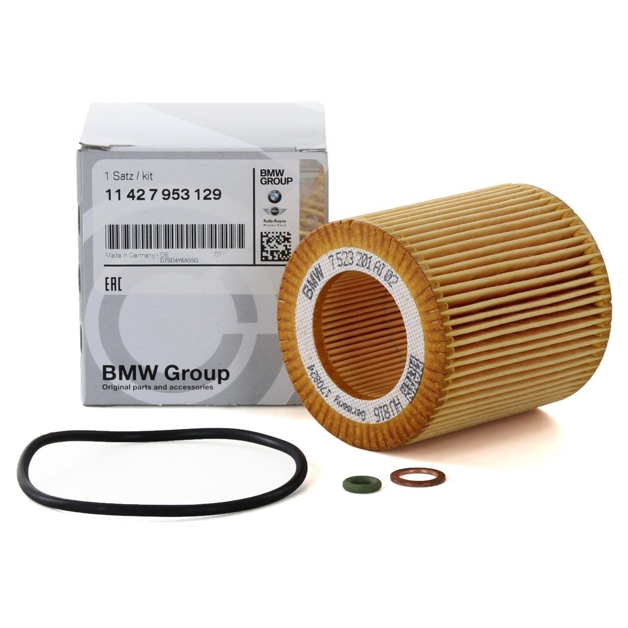 BMW 11427953129 | F10 Kasa 530i Yağ Filtresi Orijinal (11427953129)