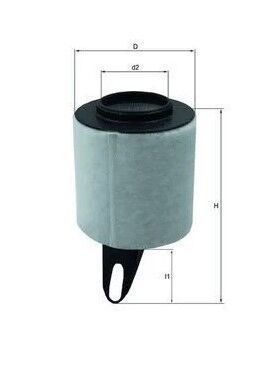 MAHLE LX1650 | Hava Filtresi 07-14 1-Seri (E81-E87) 3-Seri (E90)