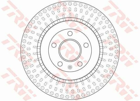 TRW DF6175S | Disk Arka (Ad) 08-Aı.A4-A5-A6-Q5-Q7 Kaplamalı (Kutu Fıyat Tek) | 2 Adet