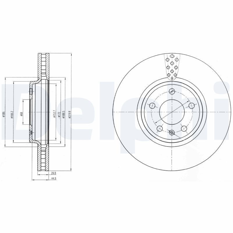 DELPHI BG4080C | Disk On 08-Aı.A4-A5-Q5 Kaplamalı | 1 Adet