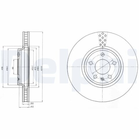 DELPHI BG4080C | Disk On 08-Aı.A4-A5-Q5 Kaplamalı | 1 Adet